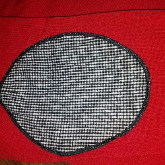 Rare Vintage Red Night Gear Loungewear Nightgown with Bunny Rabbit Size 2X - Picture 4 of 7